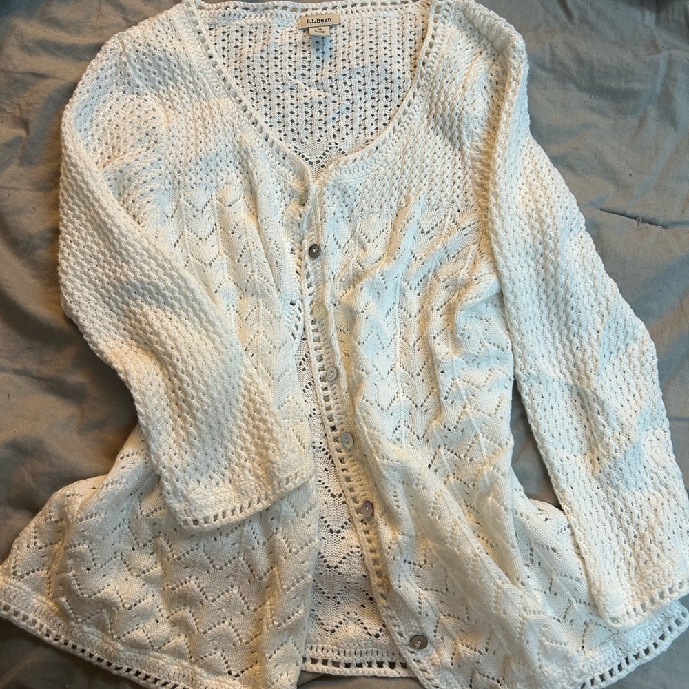 Women's White Knit Sweater